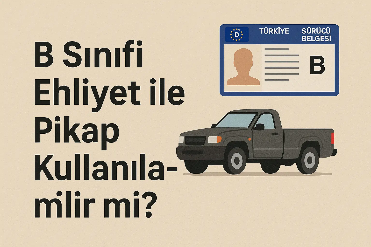 B Sınıfı Ehliyet ile Pikap Kullanılabilir mi?