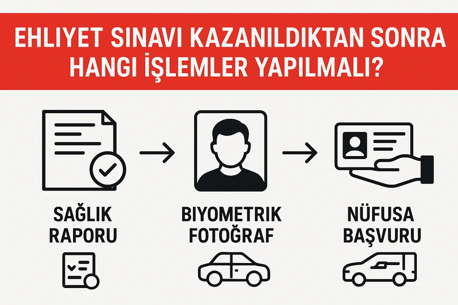 Ehliyet Sınavı Kazanıldıktan Sonra Hangi İşlemler Yapılmalı?