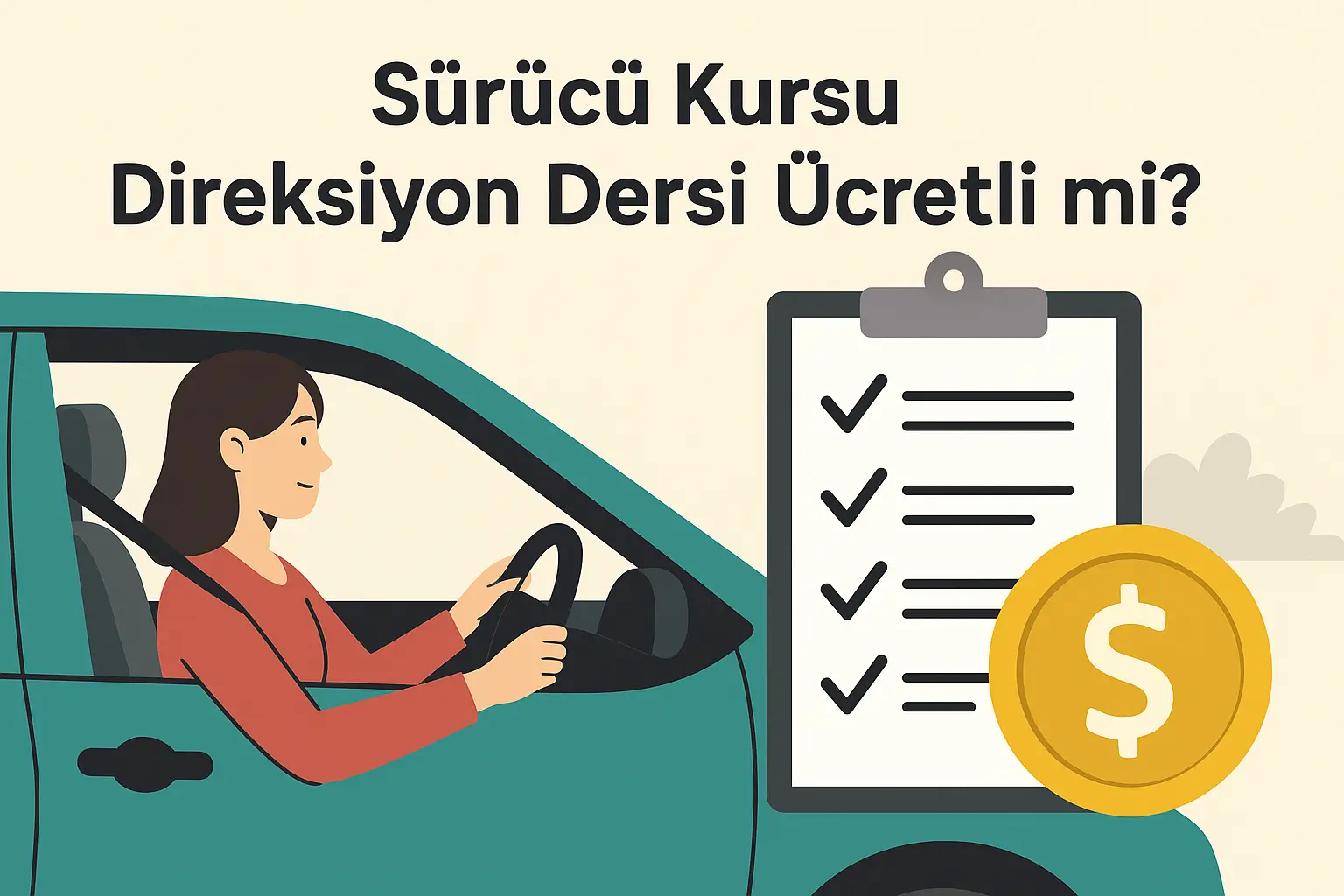 Sürücü Kursu Direksiyon Dersi Ücretli mi?
